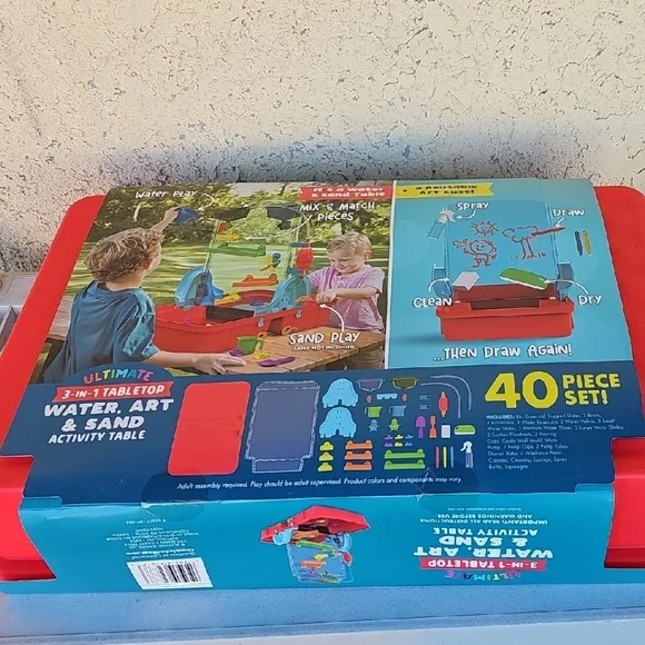 Chuckle & Roar 3-in-1 Red and Blue Activity Table - Picture 3 of 6